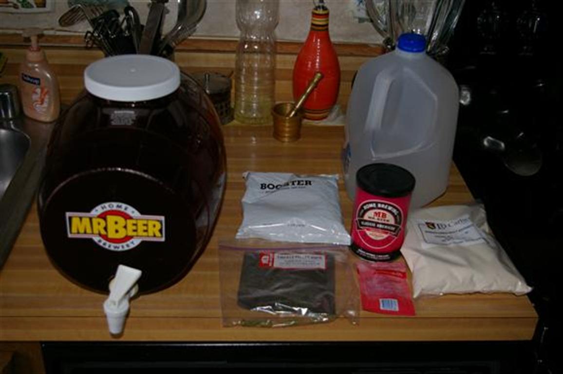 The ingredients for brewing a beer